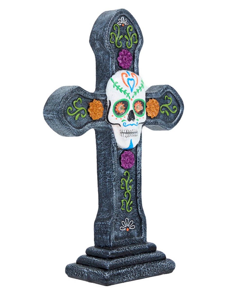Figura decorativa Día de muertos con forma de cruz 2