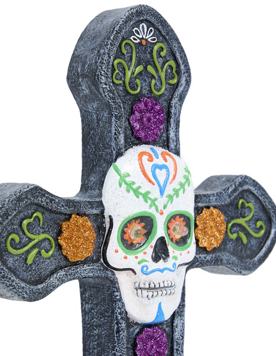 Figura decorativa Día de muertos con forma de cruz 3