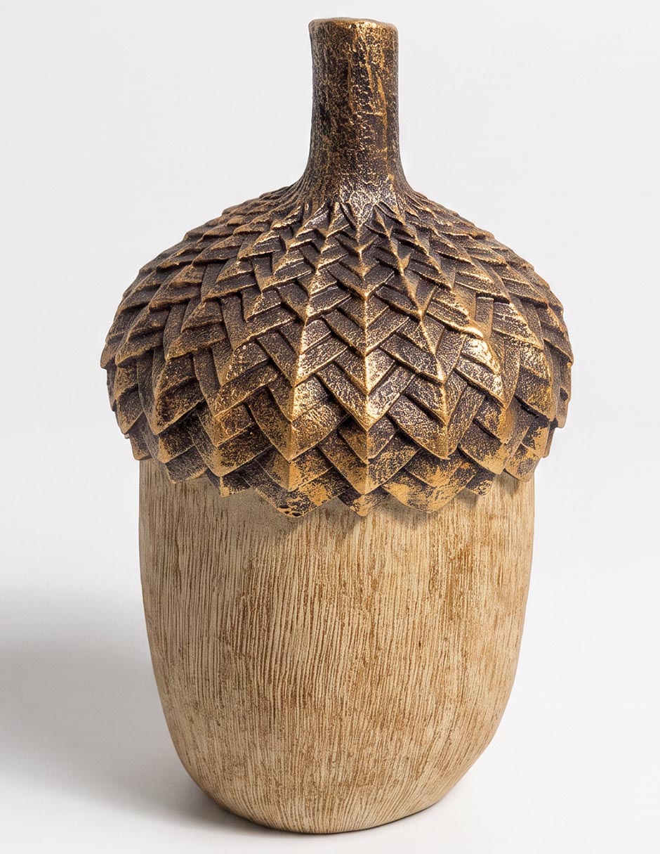 Figura decorativa navideña con forma de avellana 1
