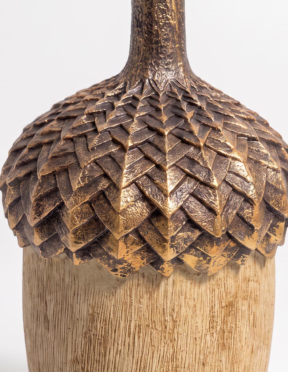 Figura decorativa navideña con forma de avellana