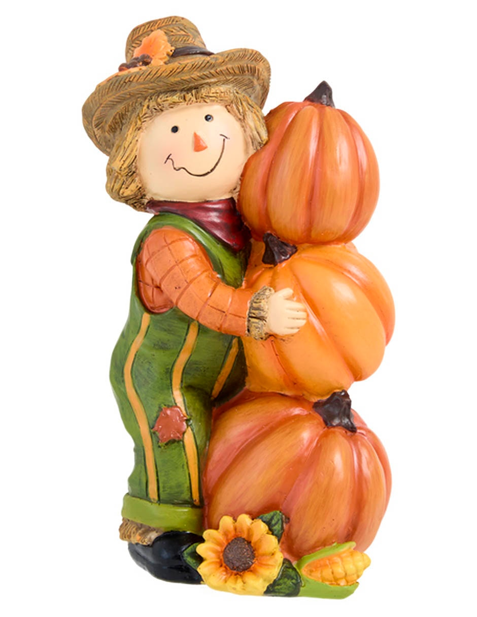Figura decorativa de halloween con forma de espantapájaros 1