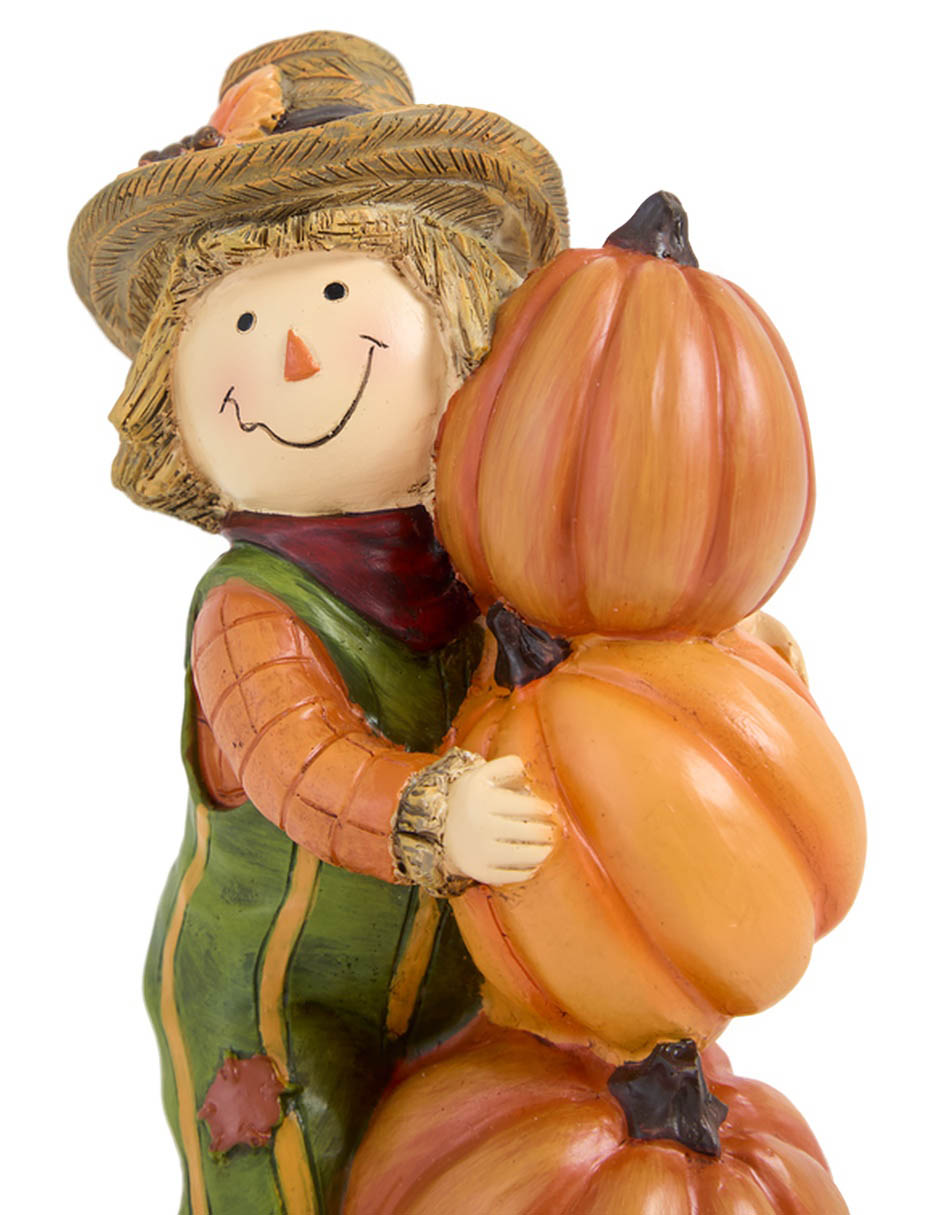 Figura decorativa de halloween con forma de espantapájaros