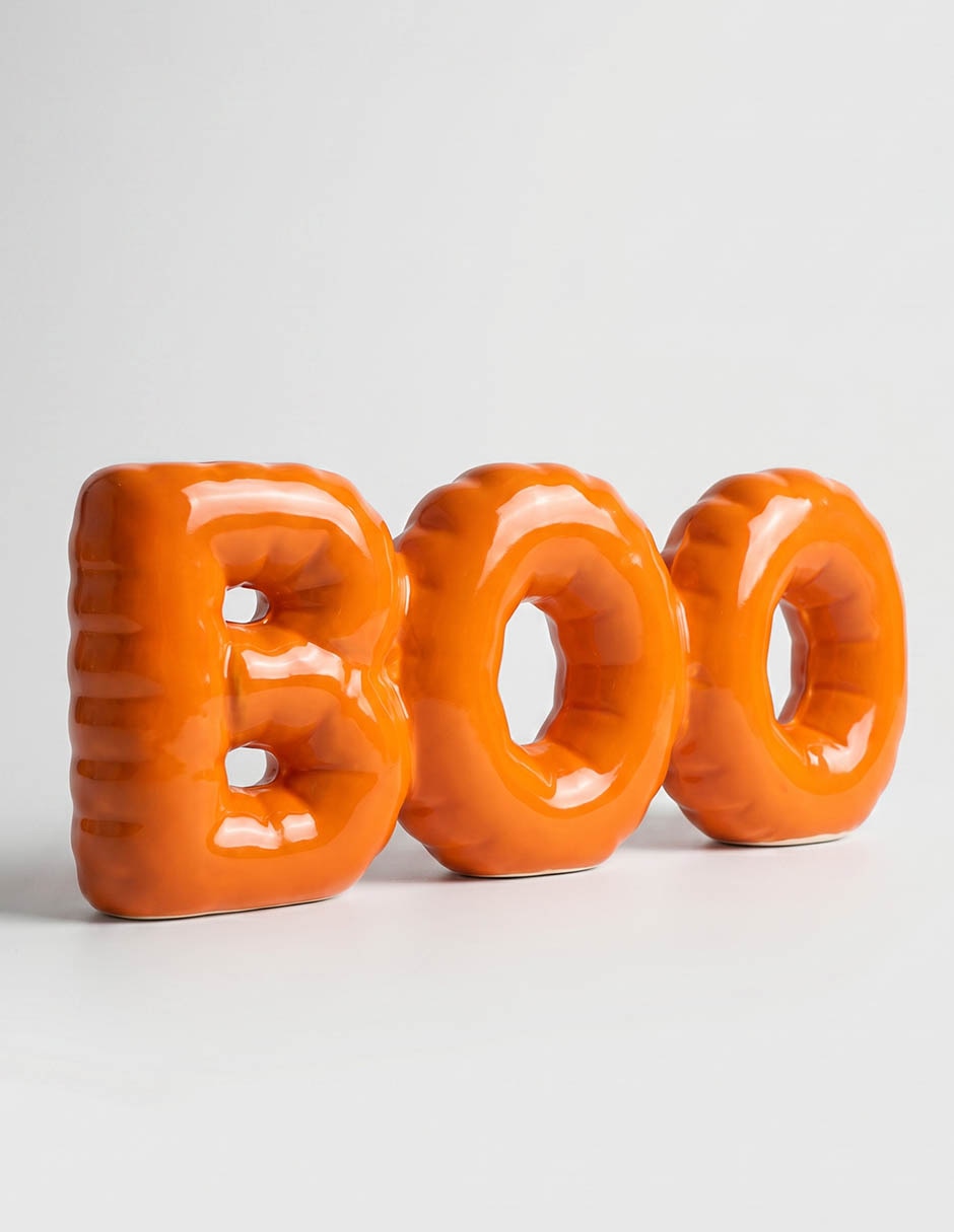 Ornamento de halloween con forma de letrero