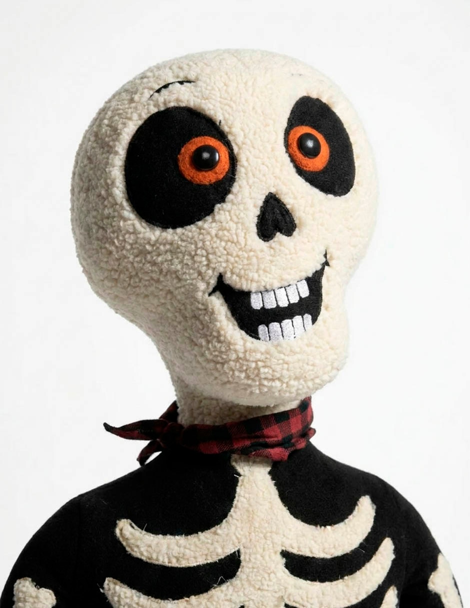 Peluche de halloween esqueleto de 120 cm 3