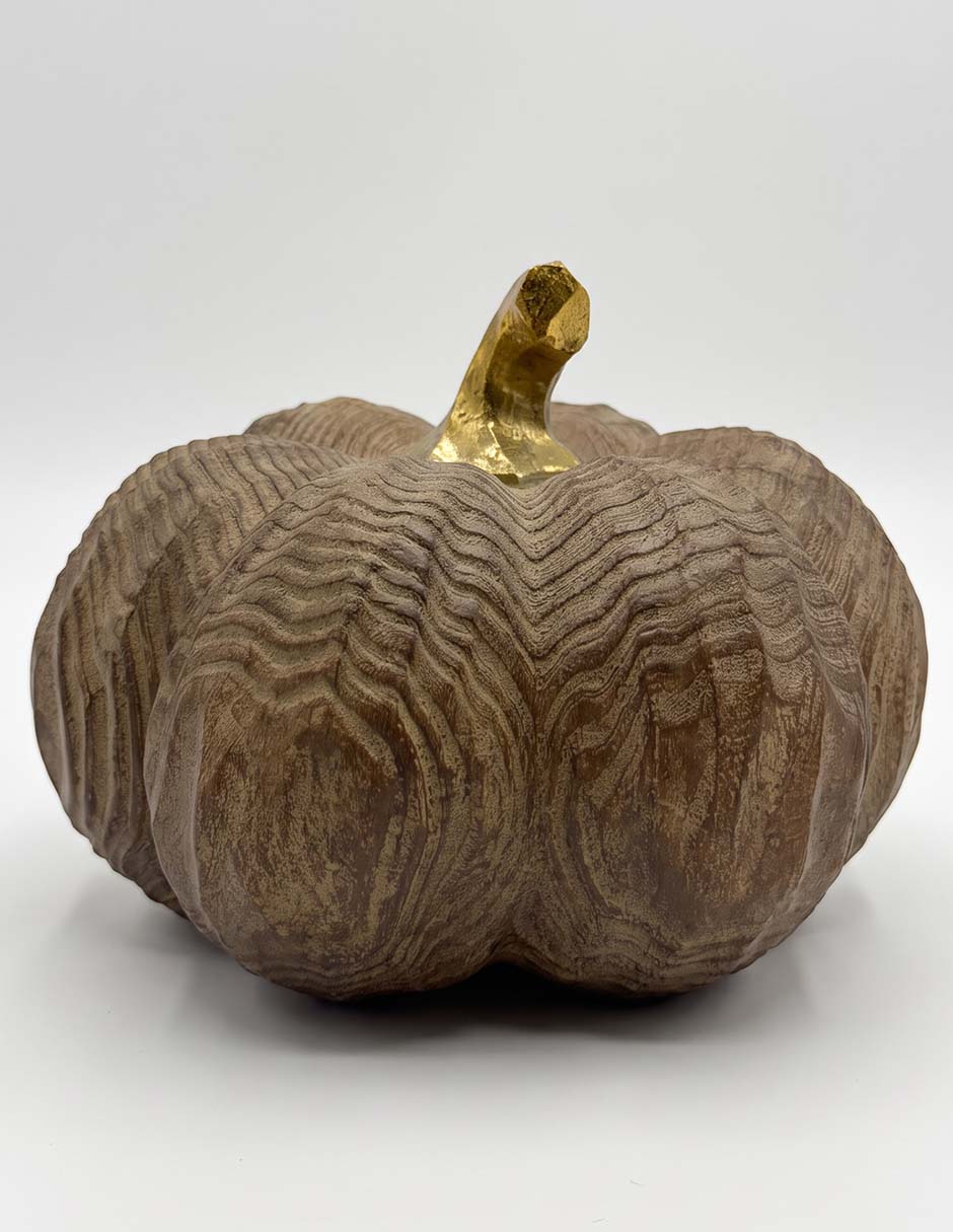 Figura decoratica de halloween con forma de calabaza