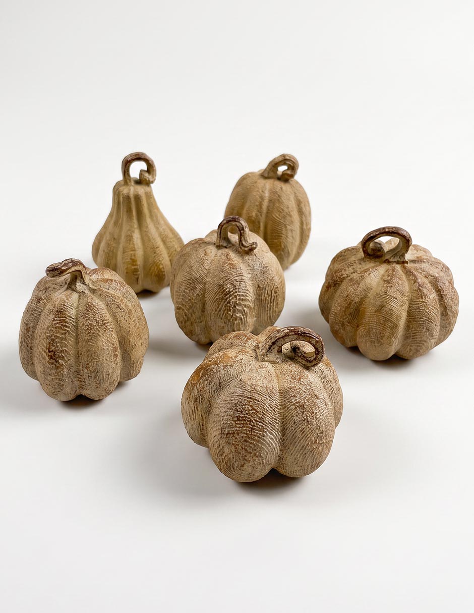 Set figura decorativa con forma de calabazas 1