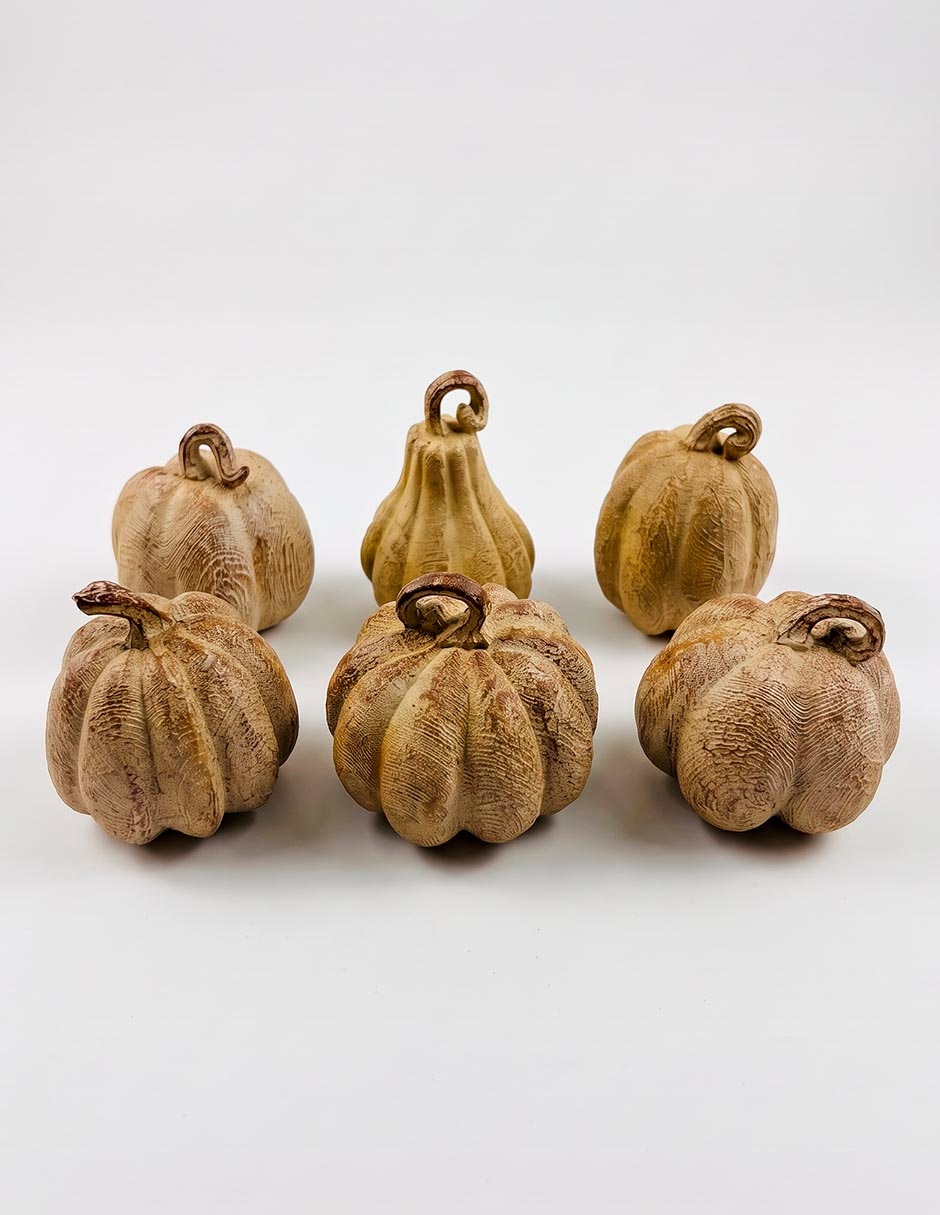 Set figura decorativa con forma de calabazas 2