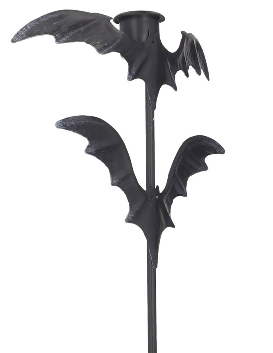 Portavela de Halloween con forma de murciélago Portavela de Halloween con forma de murciélago