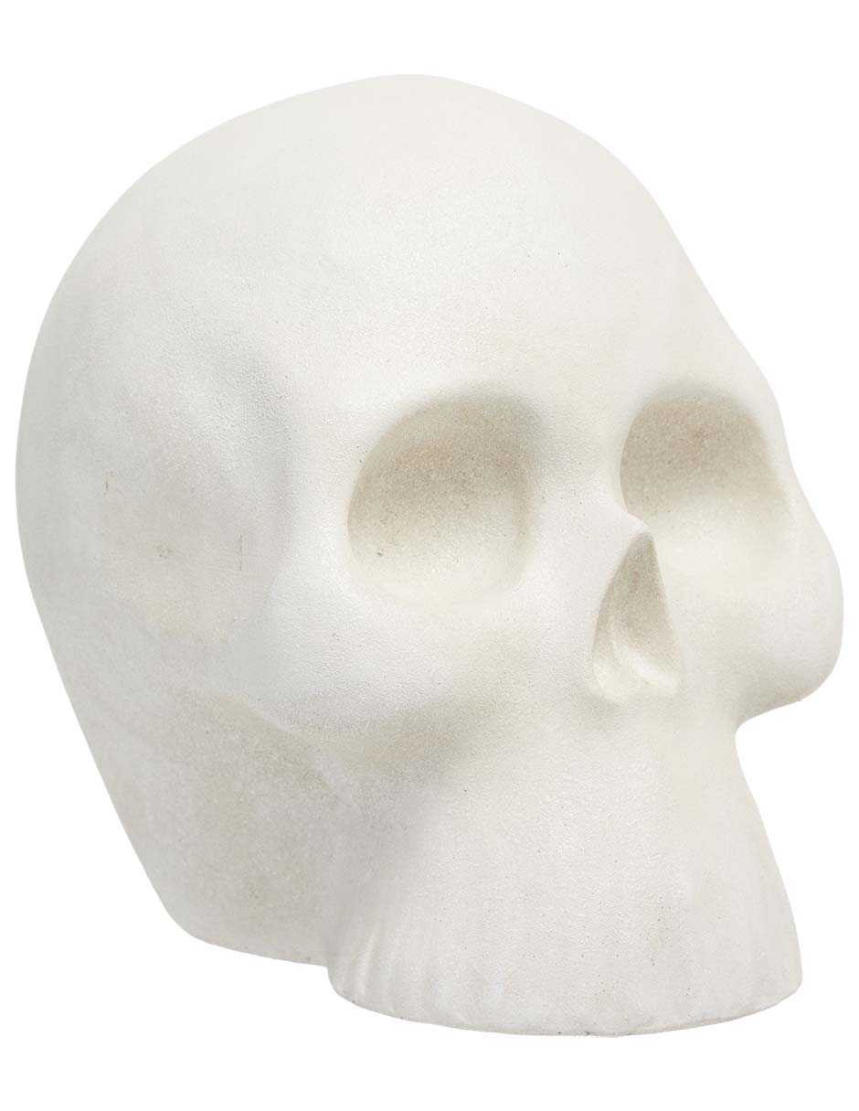 Figura decorativa de Halloween con forma de cráneo 1