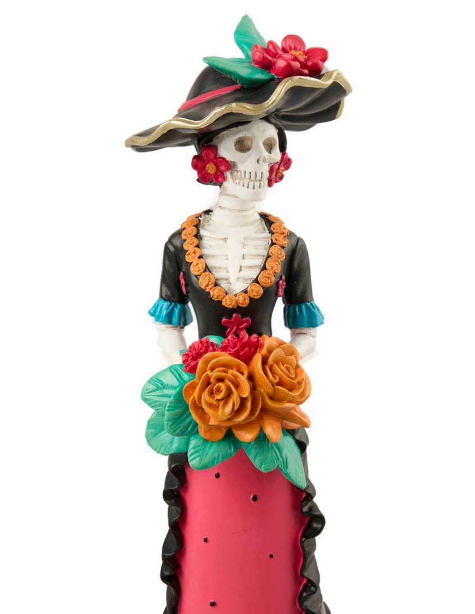 Figura decorativa de día de muertos con forma de catrina Figura decorativa de día de muertos con forma de catrina
