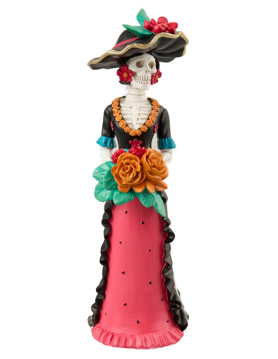 Figura decorativa de día de muertos con forma de catrina 1
