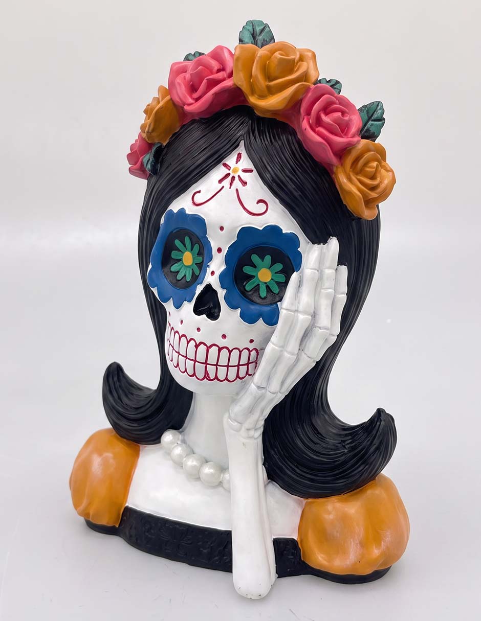Figura decorativa de Halloween con forma de Catrina 2