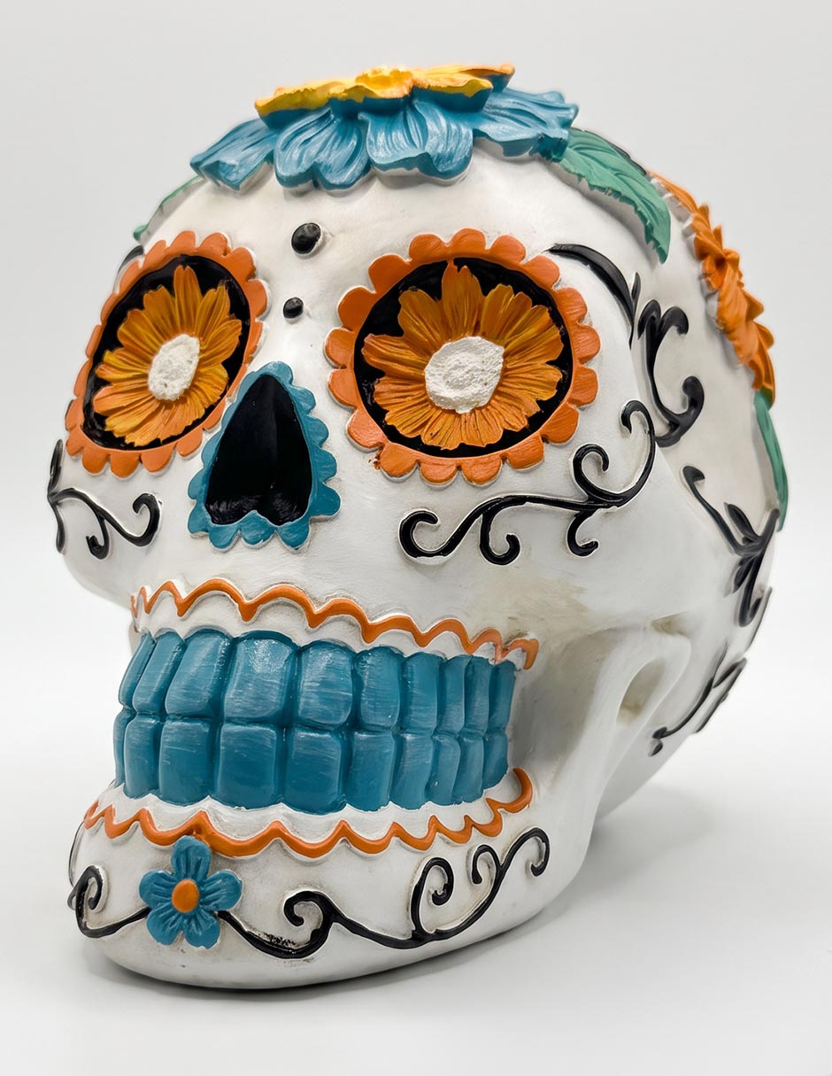 Imagen de producto Figura decorativa Día de Muertos Cementerium con forma de cráneo