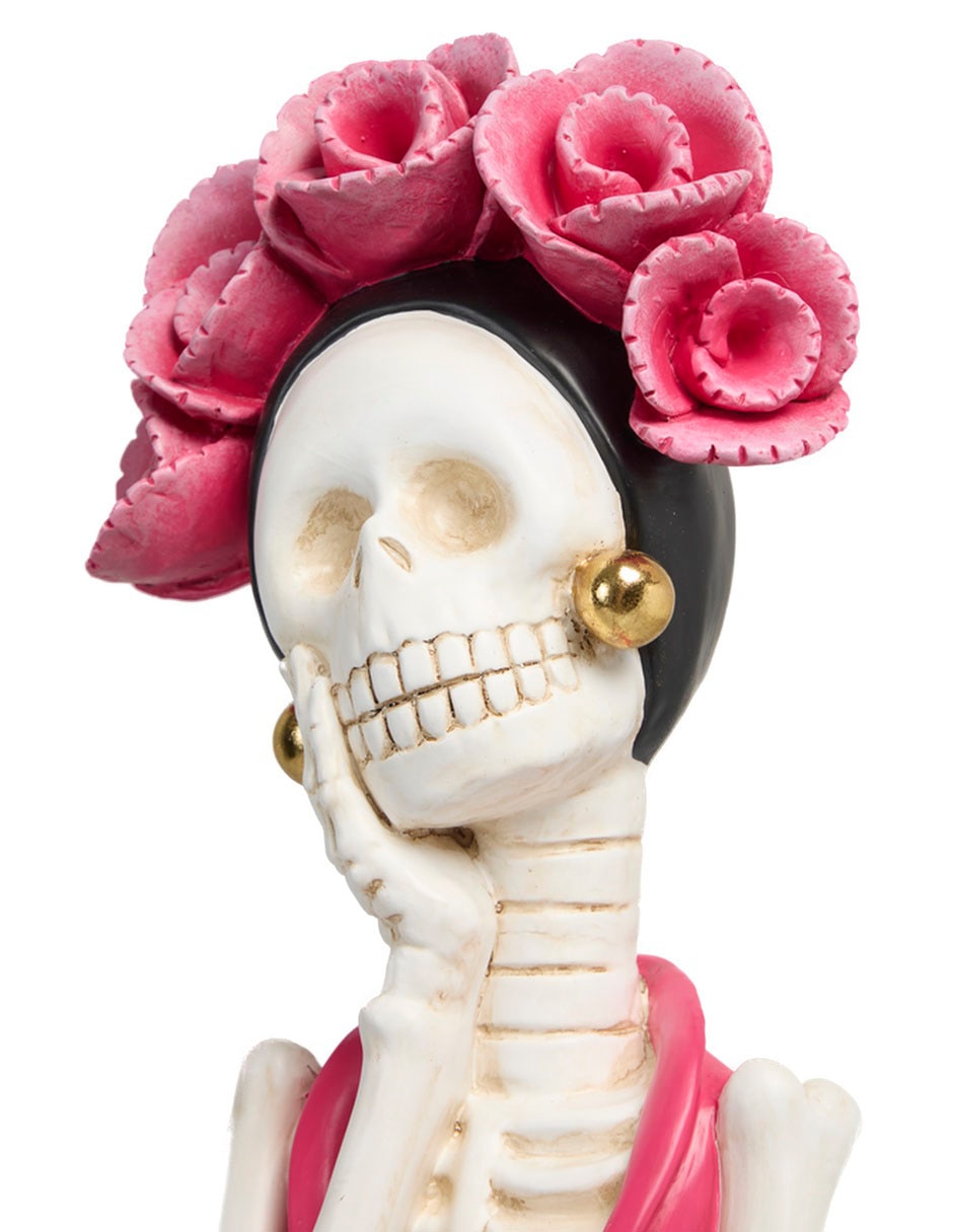 Figura Decorativa Día De Muertos Con Forma De Catrina