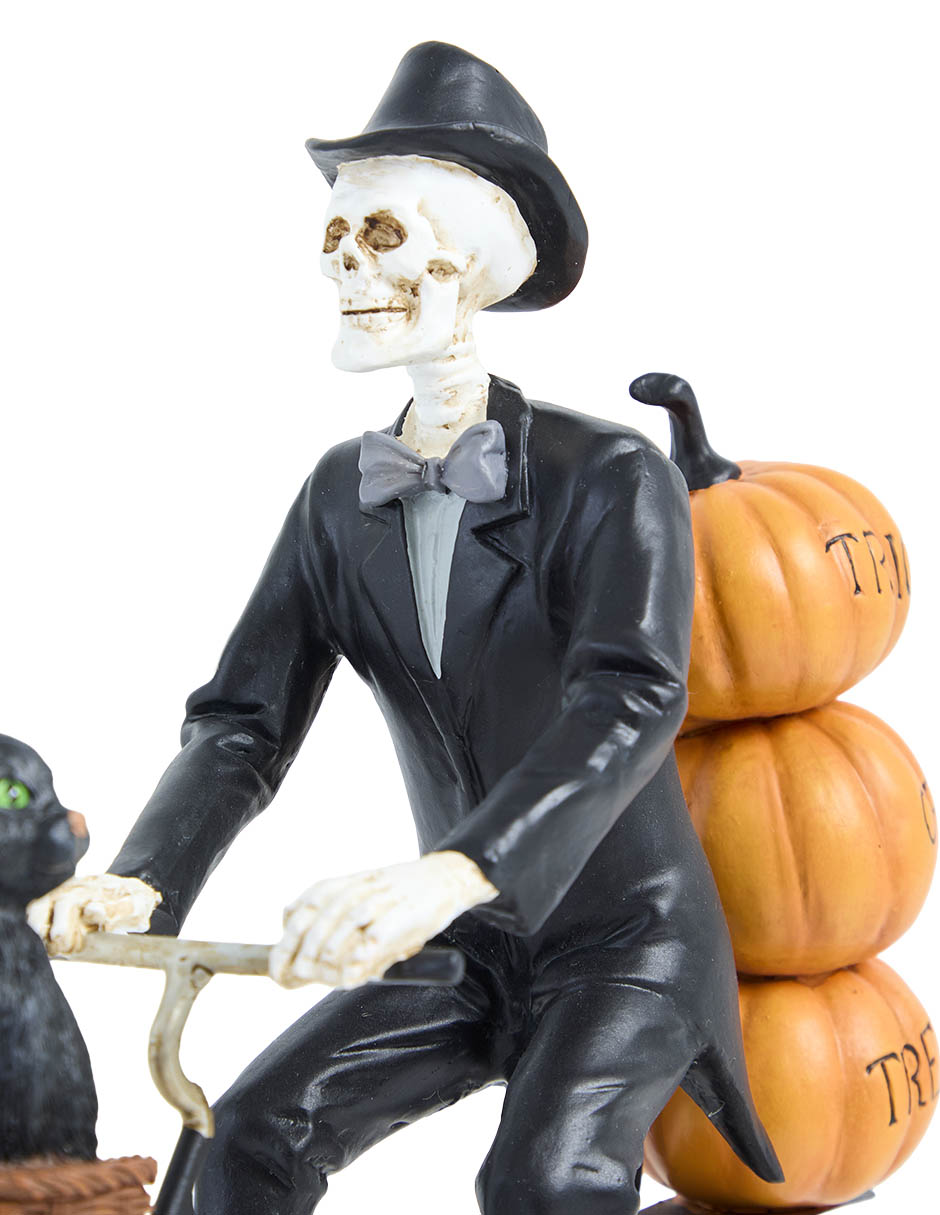 Figura decorativa de Halloween con forma de catrín