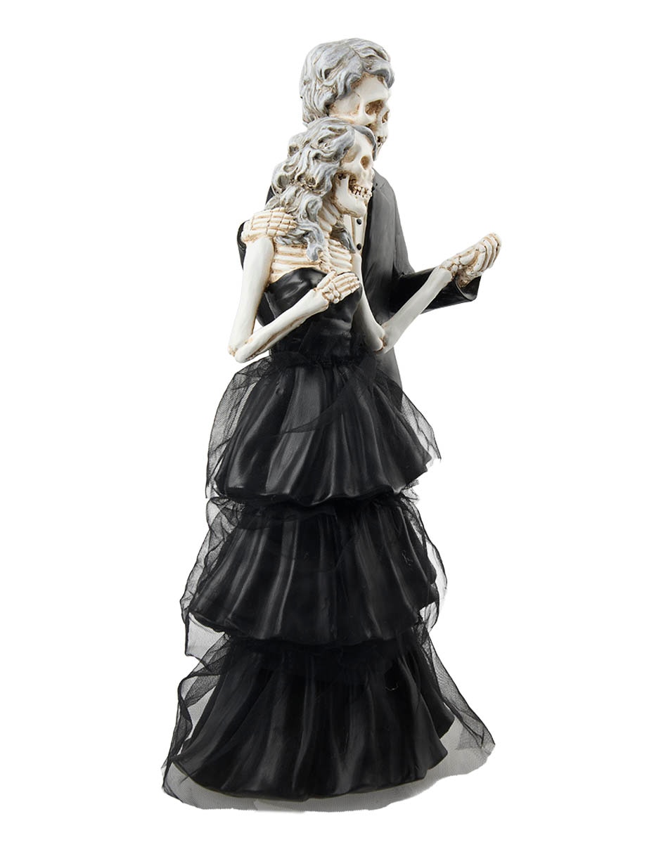 Figura decorativa de Halloween con forma de pareja de esqueletos 4