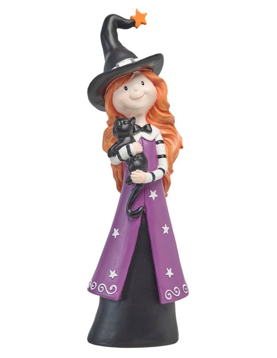 Figura decorativa de halloween con forma de bruja 1