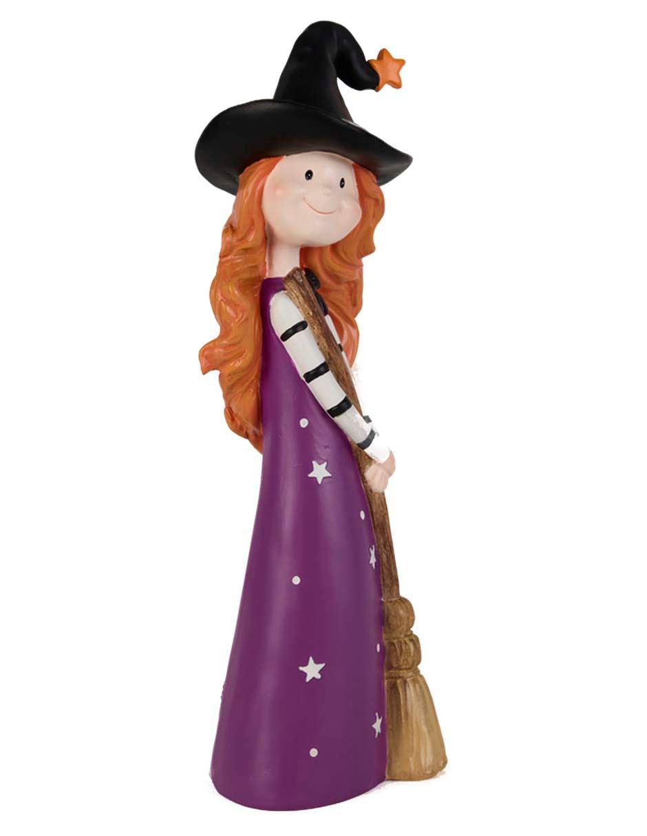 Figura decorativa de Halloween con forma de bruja 2