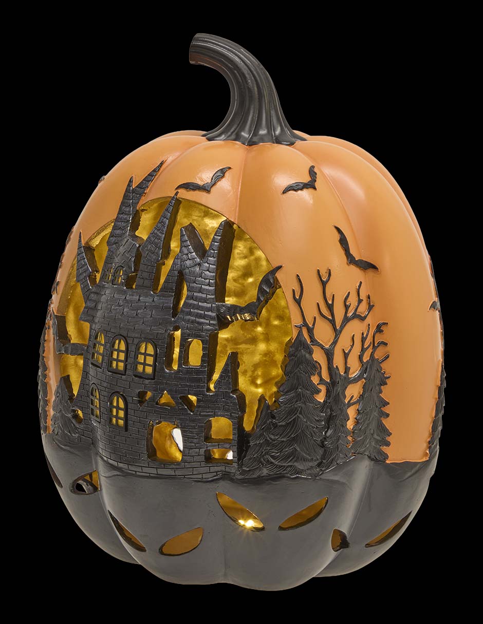 Figura decorativa de Halloween con forma de calabaza 6