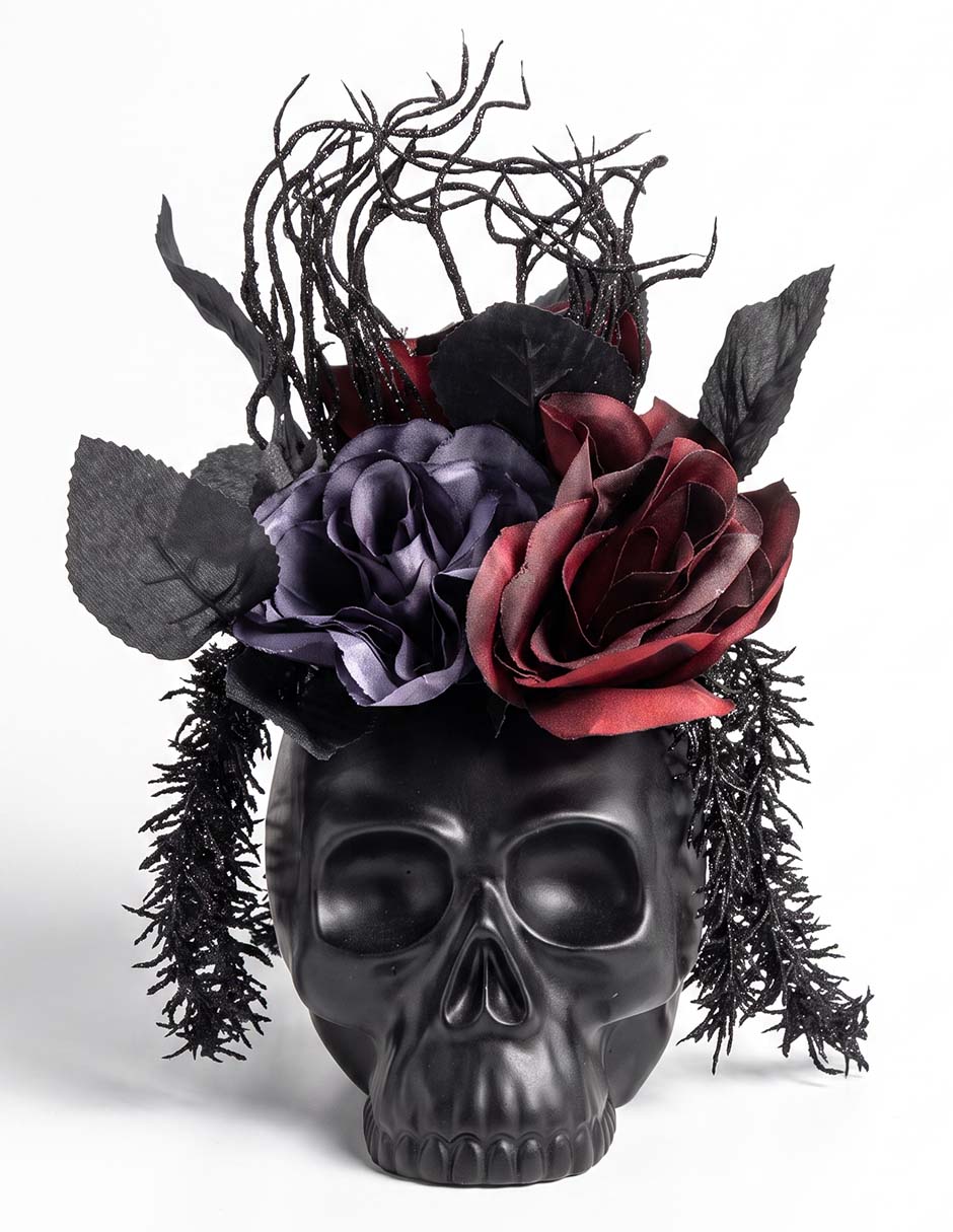 Figura decorativa con forma de craneo Figura decorativa con forma de craneo