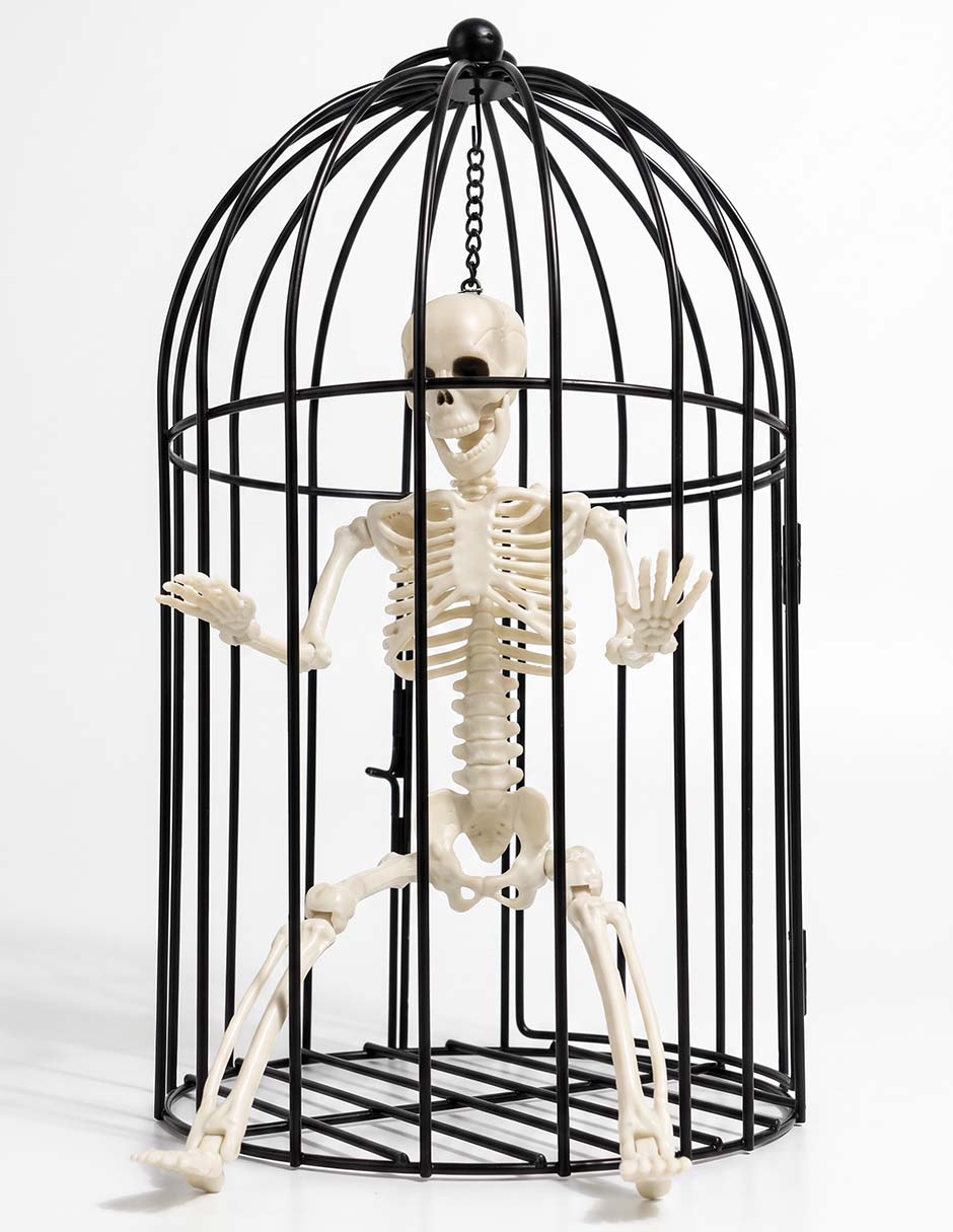 Figura decorativa de halloween con forma de calavera 1