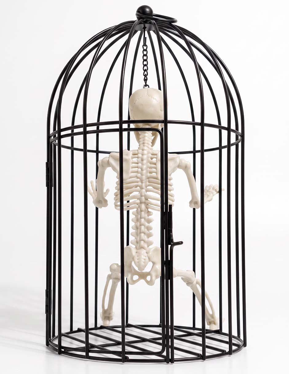Figura decorativa de halloween con forma de calavera Figura decorativa de halloween con forma de calavera