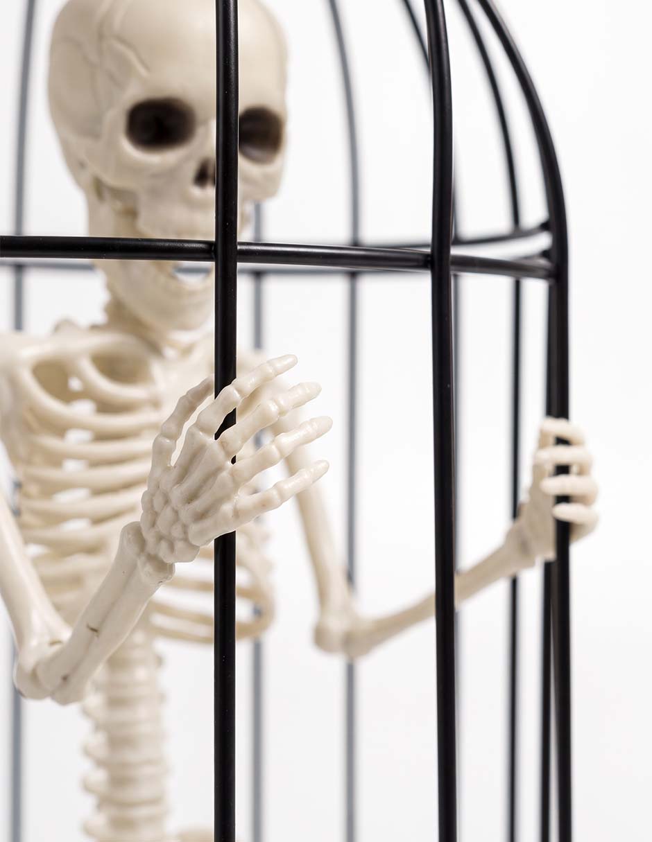 Figura decorativa de halloween con forma de calavera 3