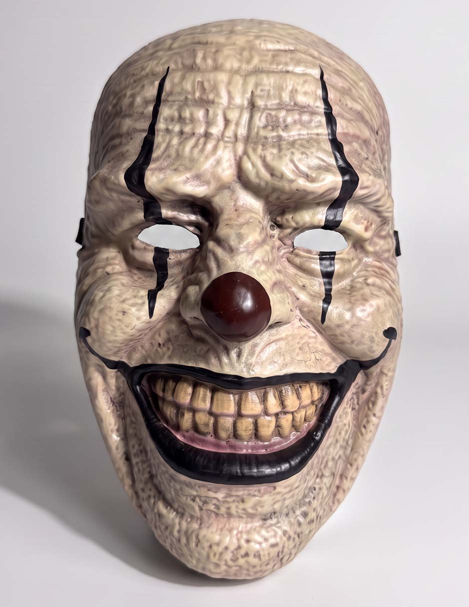Máscara para disfraz de payaso sonriente