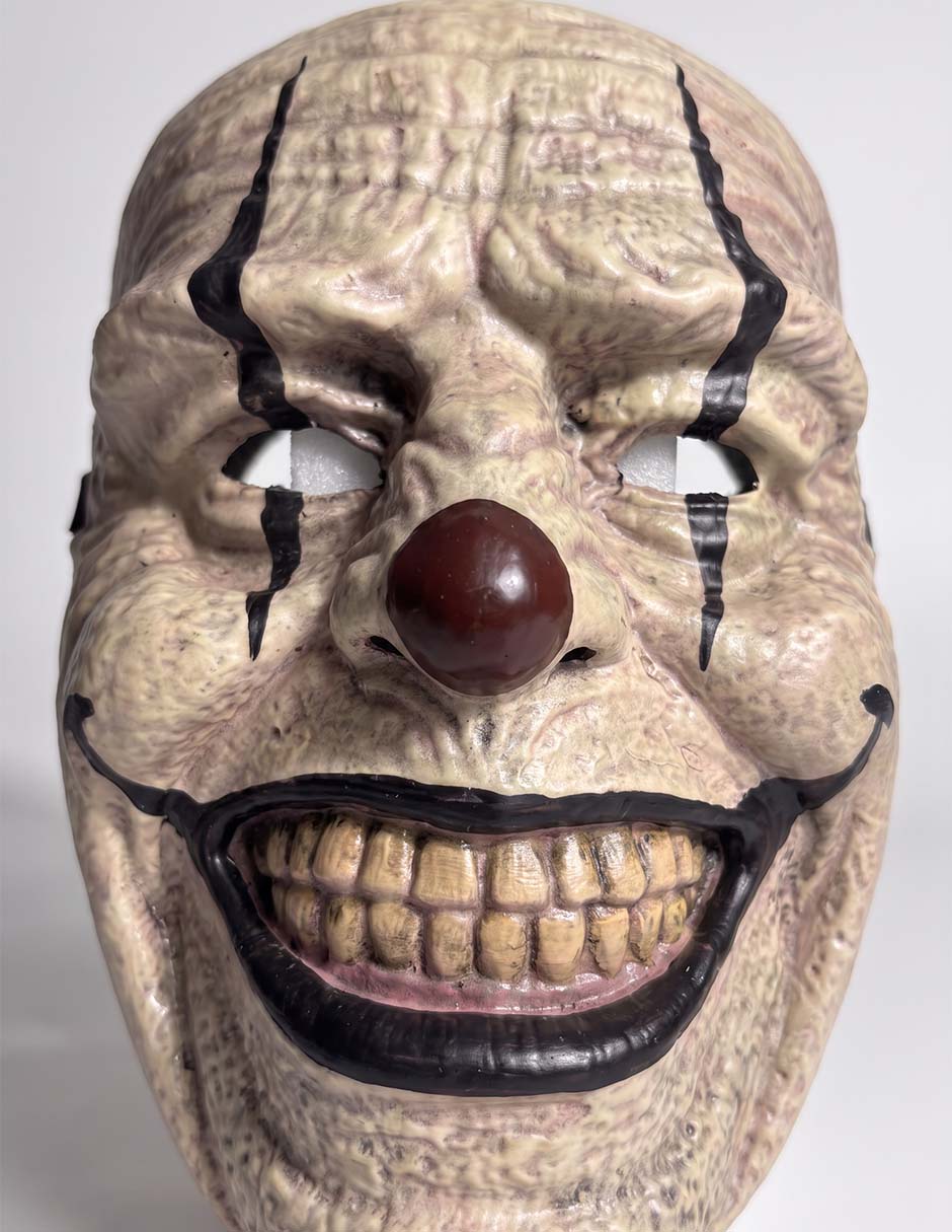 Máscara para disfraz de payaso sonriente
