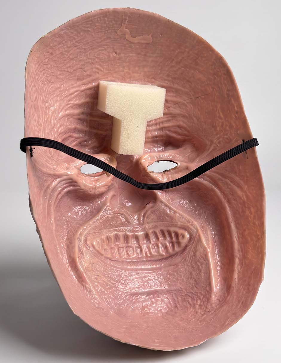 Máscara para disfraz de payaso sonriente
