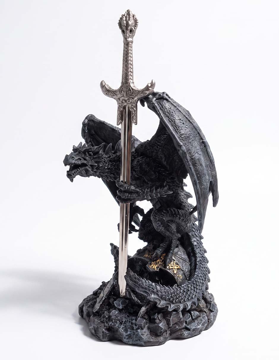 Figura decorativa con forma de dragón 4
