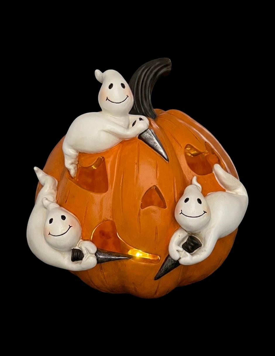 Figura decorativa de Halloween con forma de calabaza 6