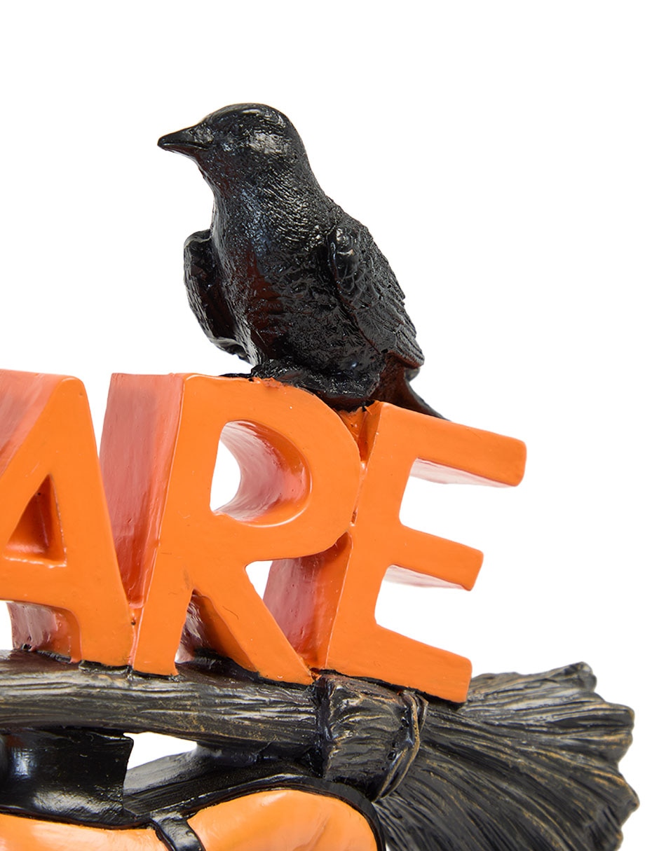 Figura decorativa de halloween con forma de caldero