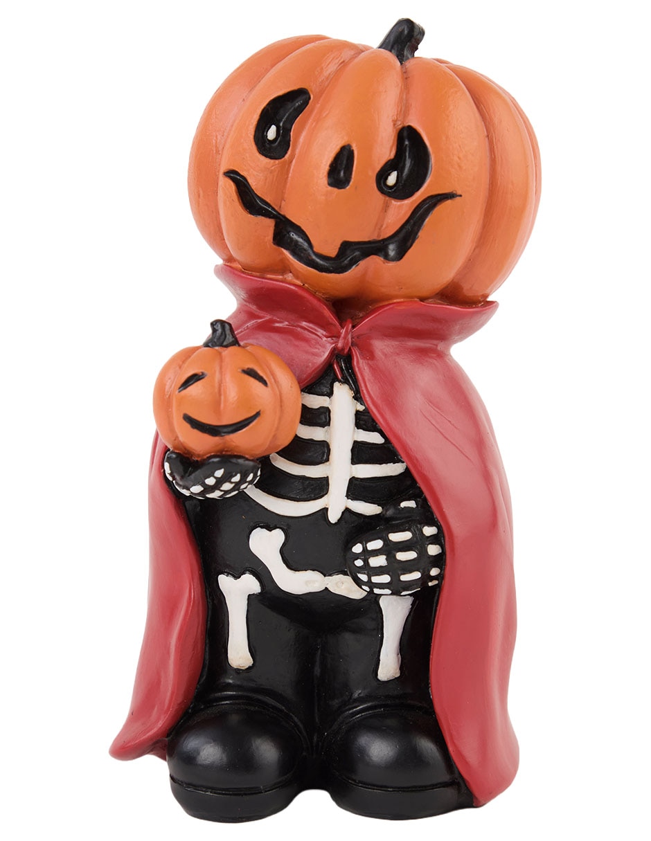 Figura decorativa de Halloween con forma de muñeco de calabaza 1