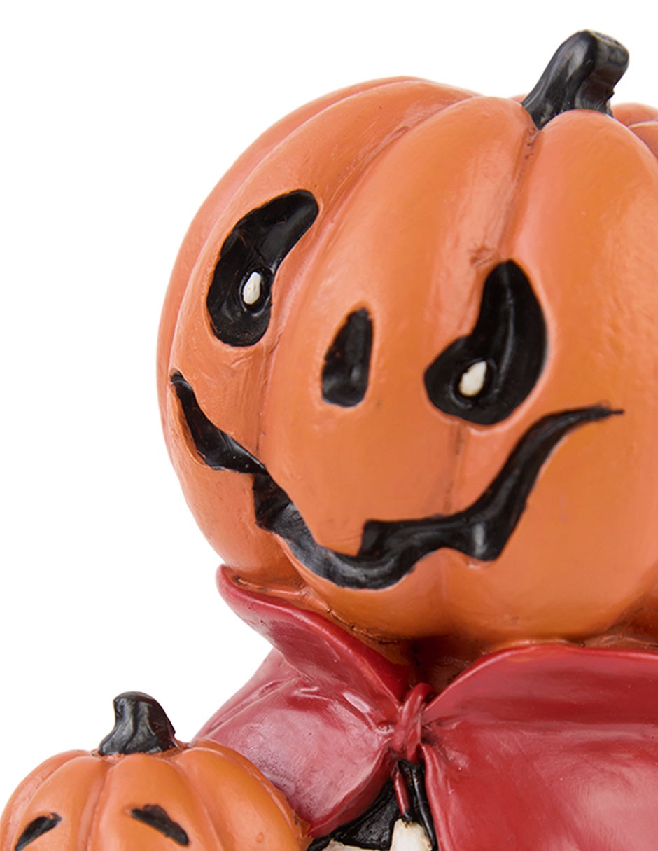 Figura decorativa de Halloween con forma de muñeco de calabaza 4