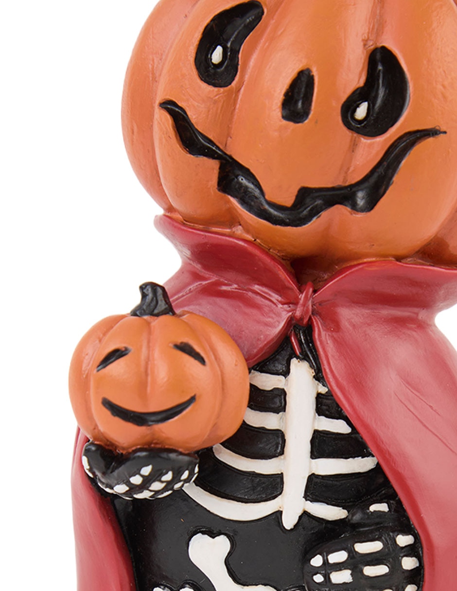 Figura decorativa de Halloween con forma de muñeco de calabaza