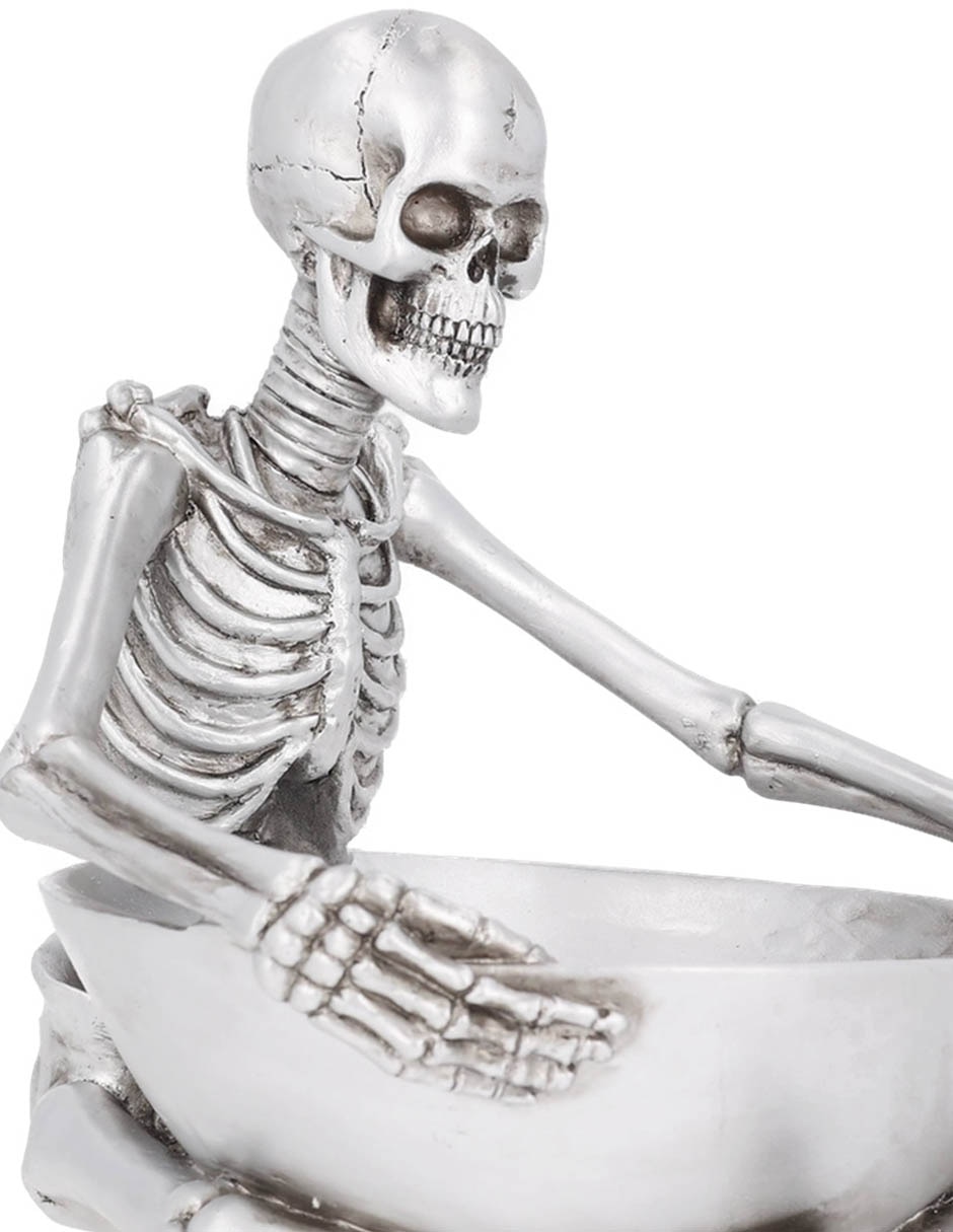 Figura decorativa de halloween con forma de esqueleto