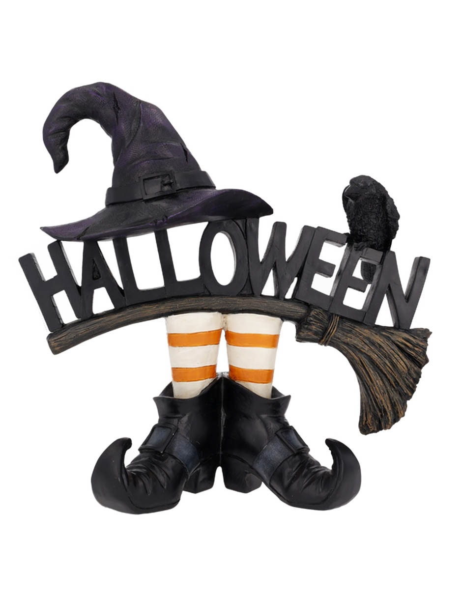 Figura decorativa de halloween con forma de bruja 1