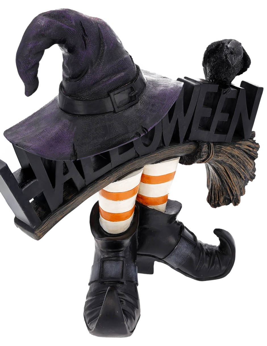 Figura decorativa de halloween con forma de bruja 2
