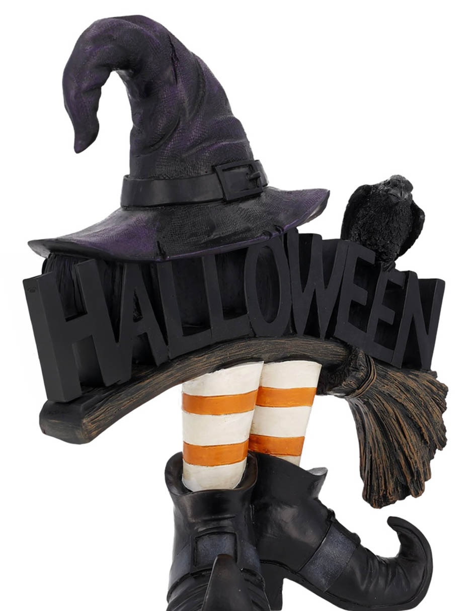 Figura decorativa de halloween con forma de bruja Figura decorativa de halloween con forma de bruja