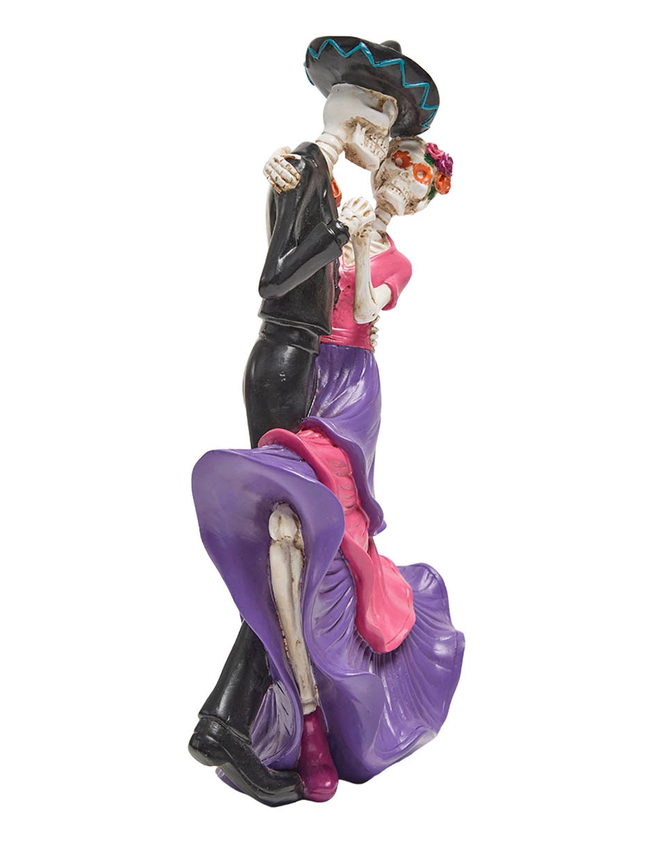 Figura decorativa de halloween con forma de pareja de catrines 2