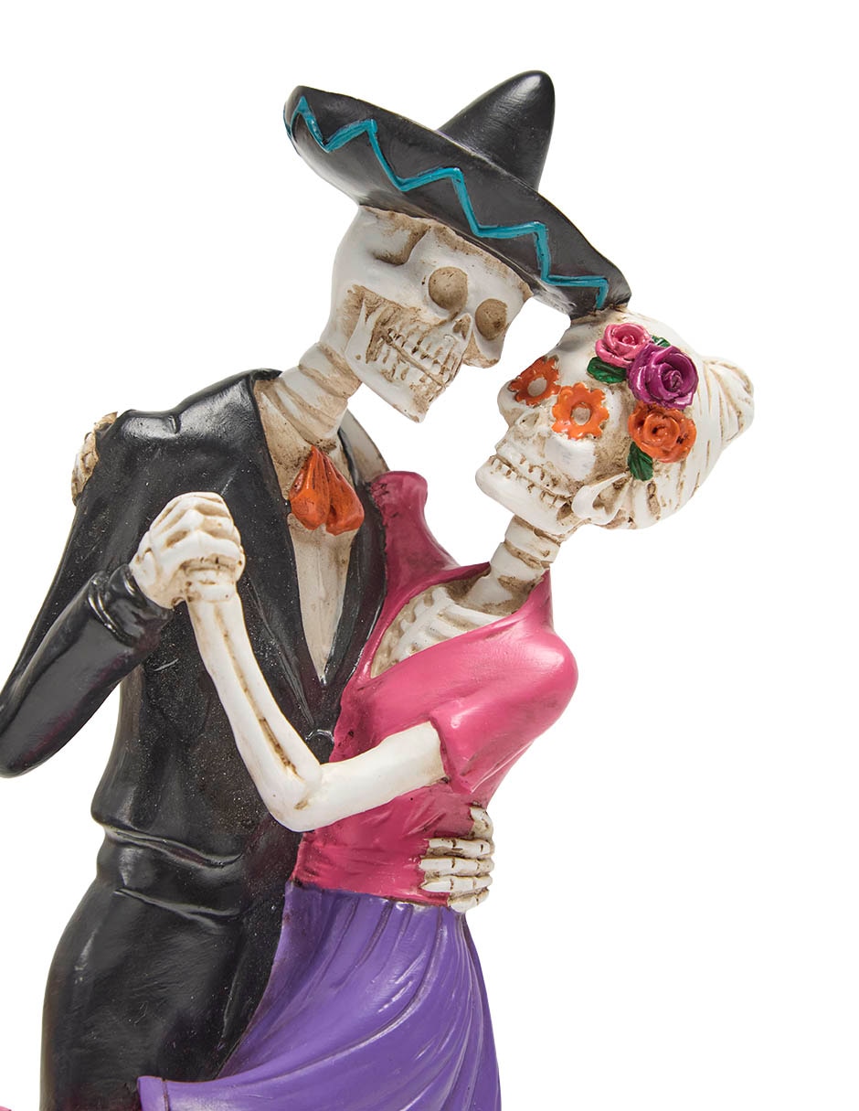 Figura decorativa de halloween con forma de pareja de catrines 4
