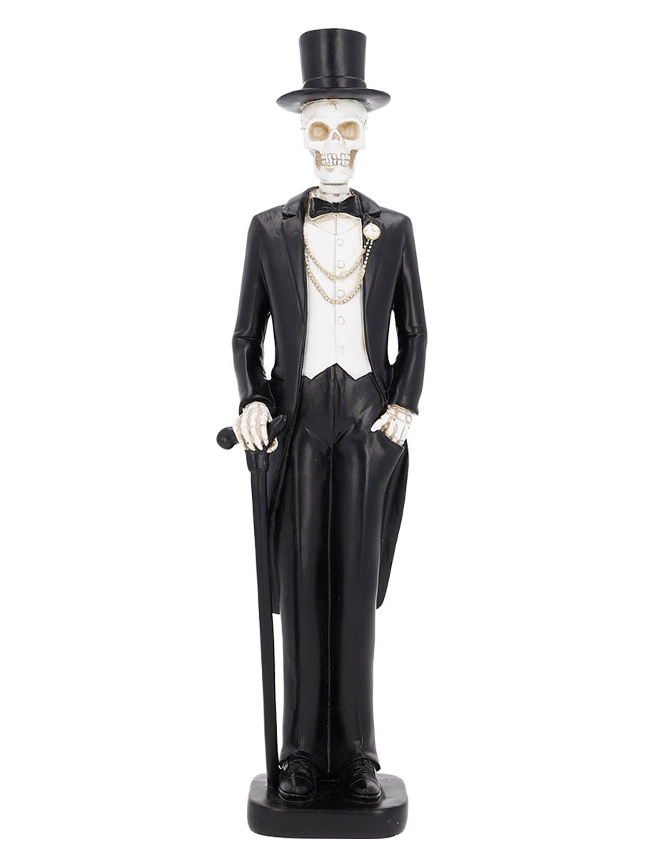 Figura decorativa de halloween con forma de catrín 1