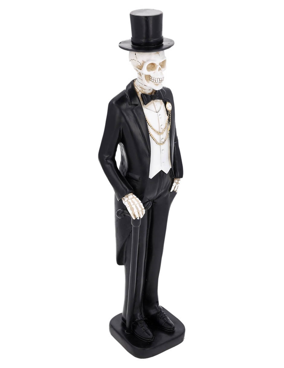 Figura decorativa de halloween con forma de catrín 2