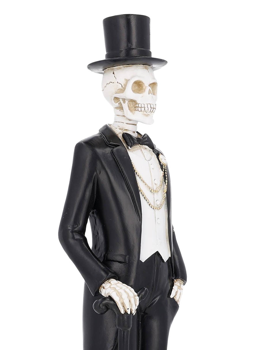 Figura decorativa de halloween con forma de catrín