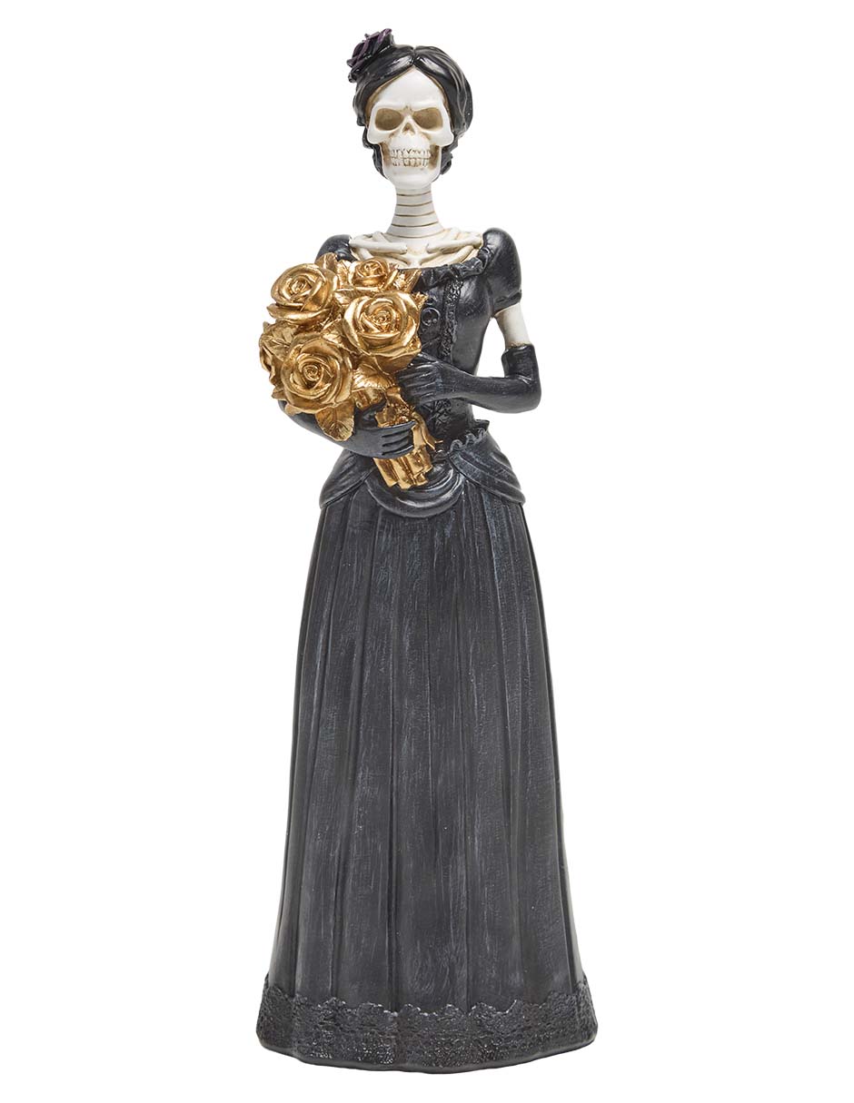 Figura decorativa de halloween con forma de catrina 1