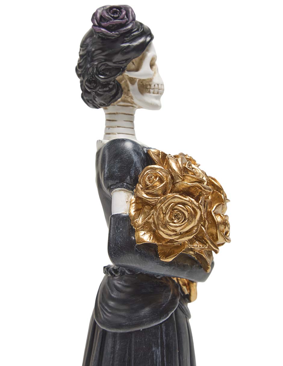 Figura decorativa de halloween con forma de catrina 6