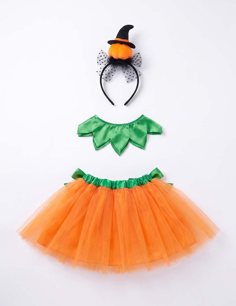 Disfraz de calabaza para niña 5