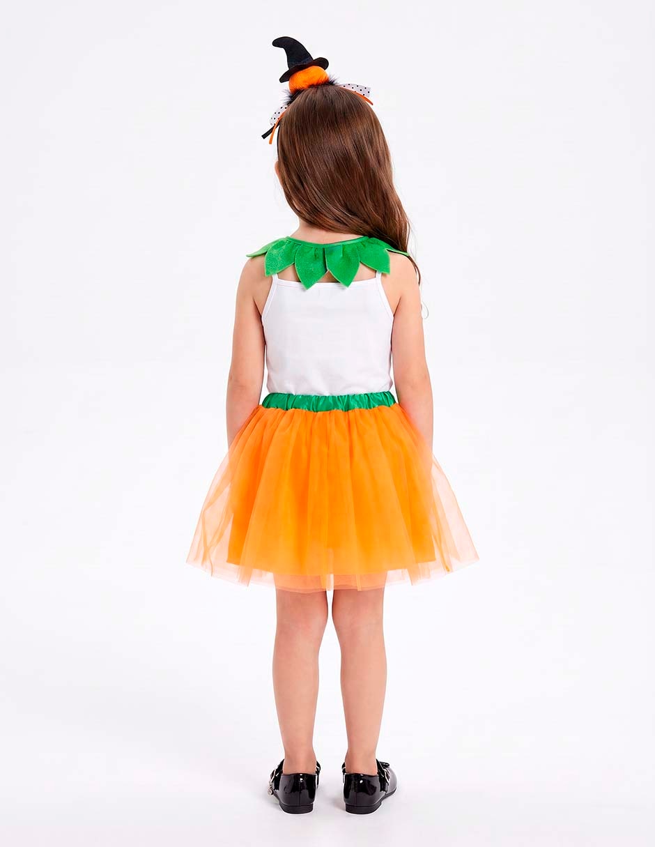 Disfraz de calabaza para niña 6