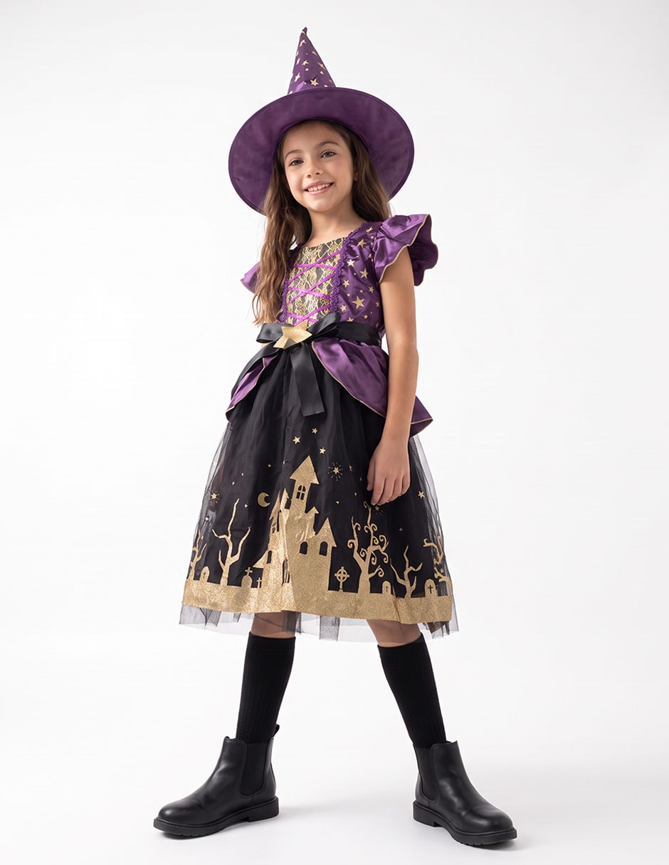 Disfraz de bruja para niña 2